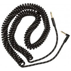 FENDER CABLE DELUXE SERIES COIL 30' BLACK TWEED