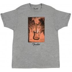 FENDER SURF TEE GREY HEATHER XL