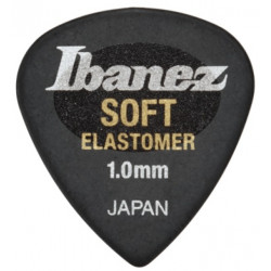 IBANEZ EL16ST10S-HBK ELASTOMER HARD 1MM PICK BLACK