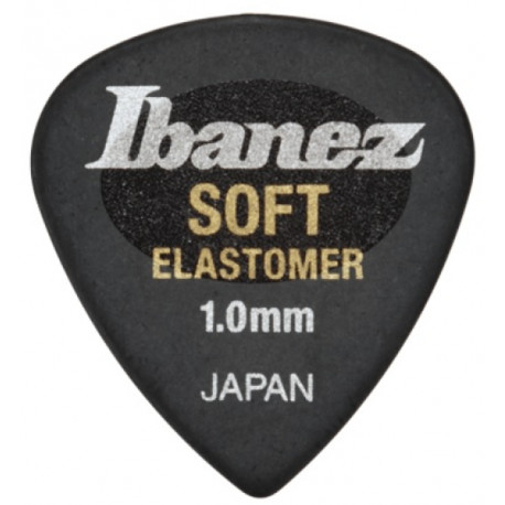 IBANEZ EL16ST10S-HBK ELASTOMER HARD 1MM PICK BLACK