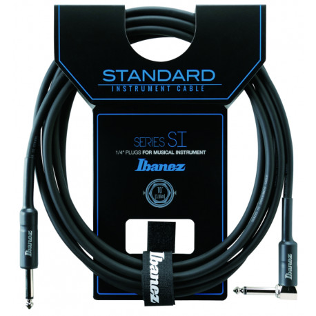 IBANEZ SI10L INSTRUMENT CABLE 3M ANGLED