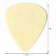 FENDER DURA-TONE DELRIN PICKS 0.71 MM, 351 SHAPE - 12 PACK OLYMPIC WHITE