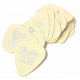FENDER DURA-TONE DELRIN PICKS 0.71 MM, 351 SHAPE - 12 PACK OLYMPIC WHITE