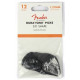 FENDER DURA-TONE DELRIN PICKS 1.21 MM, 351 SHAPE - 12 PACK BLACK
