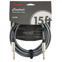 Fender Cable Contour Series 15' Inca Silver