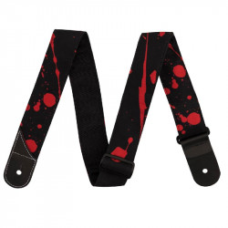 Jackson Strap 2" Splater (Black and Red)