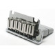FENDER BRIDGE ASSEMBLY FOR AMERICAN DELUXE STRAT CHROME