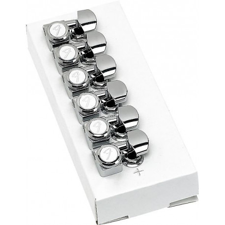 FENDER LOCKING TUNING MACHINES FOR STRATOCASTER/TELECASTER POLISHED CHROME