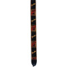 FENDER 2' MONOGRAMMED BLACK/YELLOW/RED STRAP