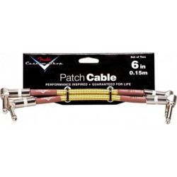 FENDER CUSTOM SHOP PERFORMANCE CABLE (TWO-PACK) 6" TW