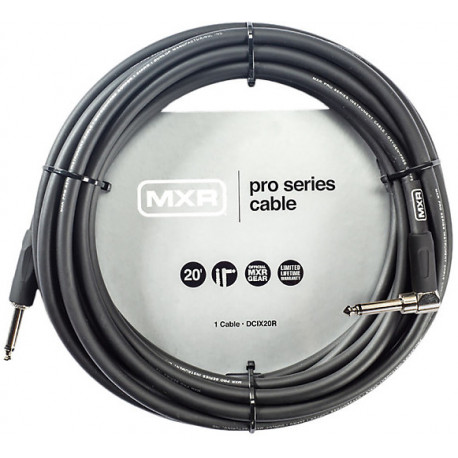 DUNLOP DCIX20R MXR PRO SERIES INSTRUMENT CABLE 20ft (Straight/Right)