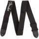 FENDER POLY STRAP.GREY 2' BLACK/PEWTER LOGO