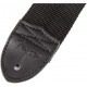 FENDER POLY STRAP.GREY 2' BLACK/PEWTER LOGO