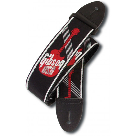 GIBSON ASGG-600 WOVEN STYLE 2' STRAP W/GIBSON LOGO
