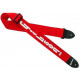 GIBSON ASGSBL-20 LIGHTNING BOLT STYLE 2' SAFETY STRAP - FERRARI RED