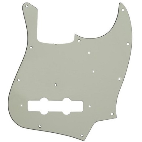 FENDER PICKGUARD JAZZ BASS 11-HOLE VINTAGE MOUNT (with truss rod notch) MINT GREEN