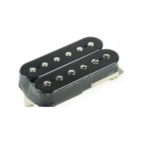 GIBSON 498T HOT ALNICO 5 HUMBUCKER / DBL BLK COVER - BRIDGE
