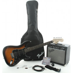 FENDER SQUIER STRAT PACK HSS BROWN SUNBURST