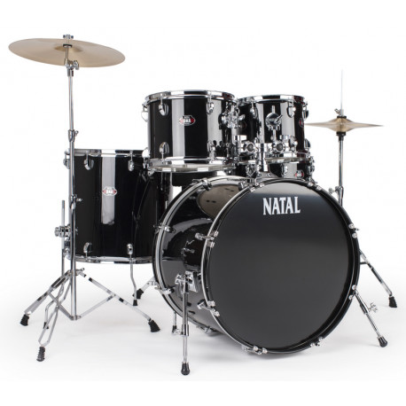 NATAL DRUMS DNA US FUSION DRUM KIT BLACK HARDWARE PACK