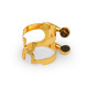 RICO HCL1G H-Ligature & Cap - Bb Clarinet Gold Plated