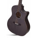 SCHECTER DELUXE ACOUSTIC SSTBLK