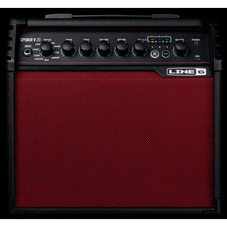 LINE6 SPIDER V 20 RED Limited Edition