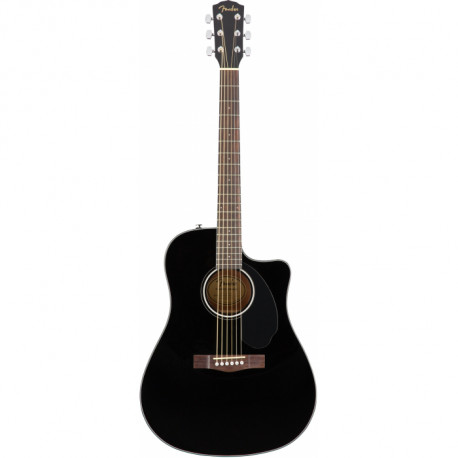 FENDER CD-60SCE BLACK WN