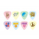 Медиаторы в наборе D'Andrea PL-MD Peace & Love Medium/72 шт