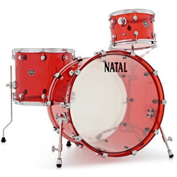NATAL DRUMS ARCADIA ACRYLIC TRANSPARENT RED