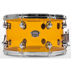 NATAL DRUMS ARCADIA ACRYLIC SNARE DRUM TRANSPARENT ORANGE