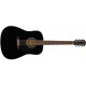 FENDER CD-60S BLACK WN