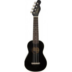 FENDER UKULELE VENICE SOPRANO BLACK WN