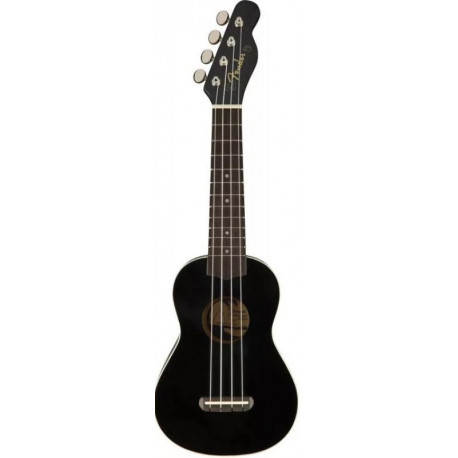 FENDER UKULELE VENICE SOPRANO BLACK WN