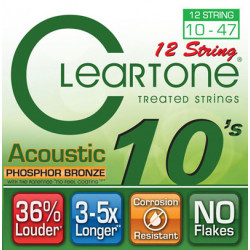 CLEARTONE 7410-12 ACOUSTIC PHOSPHOR BRONZE 12-STRING ULTRA LIGHT 10-47