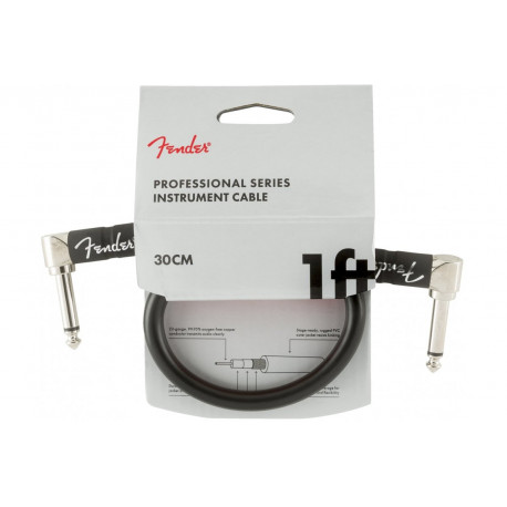 FENDER CABLE PROFESSIONAL SERIES 1' BLACK