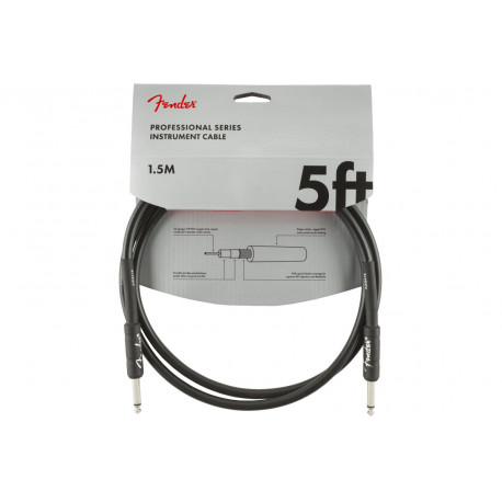 FENDER CABLE PROFESSIONAL SERIES 5' BLACK