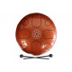 PALM PERCUSSION METAL TONGUE DRUM 8 LEAFS SPOT ORANGE