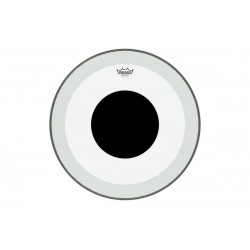REMO POWERSTROKE3 22" CLEAR, BLACK DOT