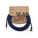 FENDER 18.6' ANGLED FESTIVAL INSTRUMENT CABLE PURE HEMP BLUE DREAM