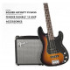FENDER SQUIER PJ BASS PACK BROWN SUNBURST