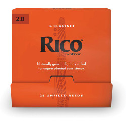 D`ADDARIO RCA0120-B25 Rico by D'Addario - Bb Clarinet 2.0 - 25 Box