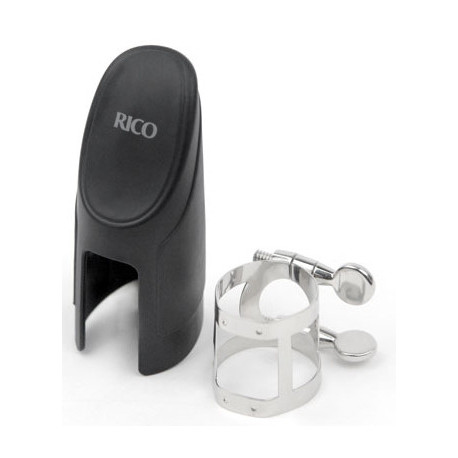 RICO RSS1N Rico Ligature & Cap - Soprano Sax Nickel Plated