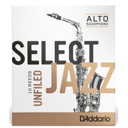 D`ADDARIO RRS10ASX2H Select Jazz - Alto Sax Unfiled 2H - 10 Box