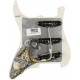 FENDER PRE-WIRED STRAT PICKGUARD VINTAGE NOISELESS WHITE