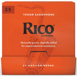 D`ADDARIO RKA0125-B25 Rico by D'Addario - Tenor Sax 2.5 - 25 Box