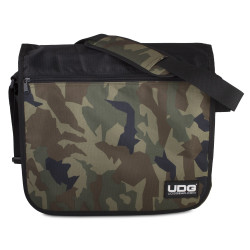 UDG ULTIMATE COURIERBAG BLACK CAMO, ORANGE INSIDE