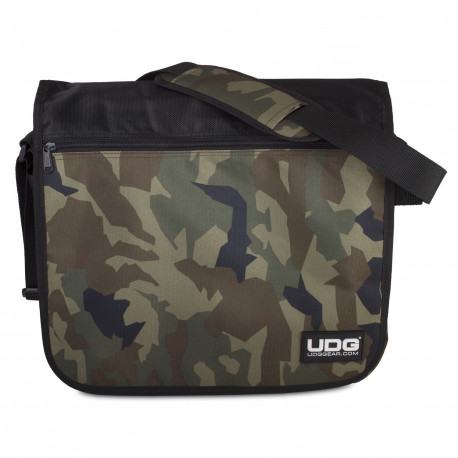 UDG ULTIMATE COURIERBAG BLACK CAMO, ORANGE INSIDE