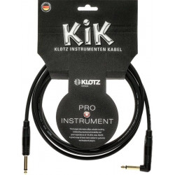 KLOTZ KIK INSTRUMENT CABLE ANGLED BLACK 3 M