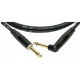 KLOTZ KIK INSTRUMENT CABLE BLACK ANGLED 3 M GOLD