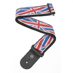 D'ADDARIO PW50A11 Woven Guitar Strap, Union Jack